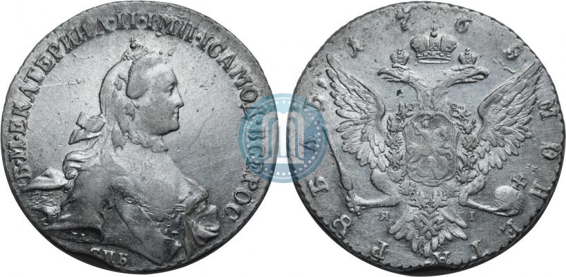 Picture 1 rouble 1765 year СПБ-ЯI 