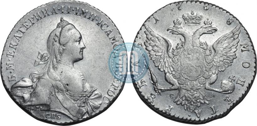 Picture 1 rouble 1768 year СПБ-СА 