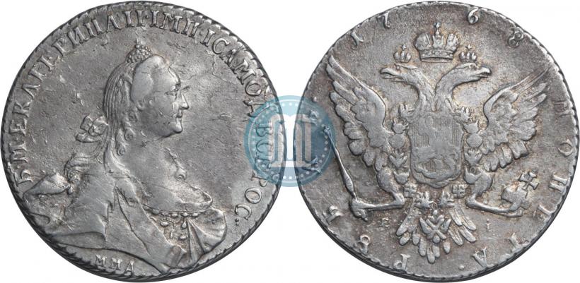 Picture 1 rouble 1768 year ММД-EI 