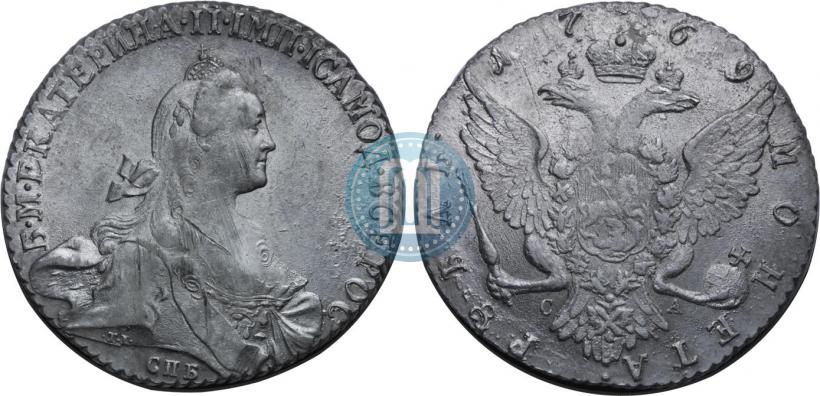 Фото 1 рубль 1769 года СПБ-СА 