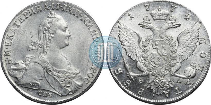Picture 1 rouble 1774 year СПБ-ФЛ 