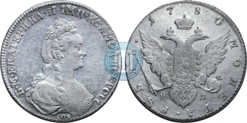 Picture 1 rouble 1780 year СПБ-ИЗ 