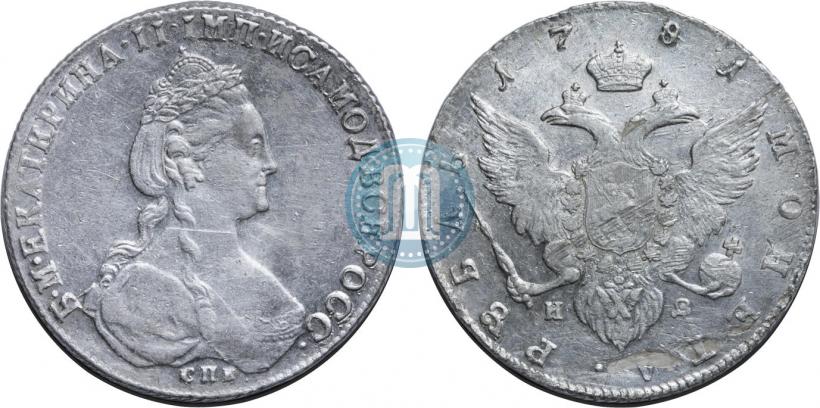 Picture 1 rouble 1781 year СПБ-ИЗ 