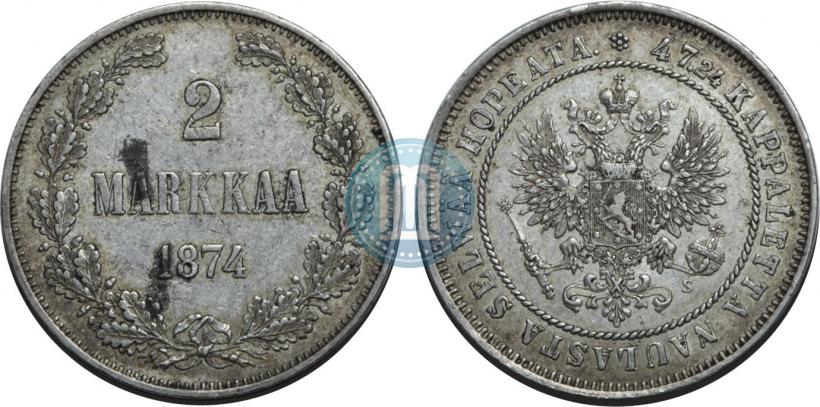 Фото 2 марки 1874 года S 