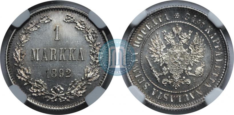 Picture 1 markka 1892 year L 