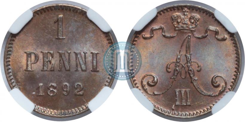 Picture 1 penni 1892 year  