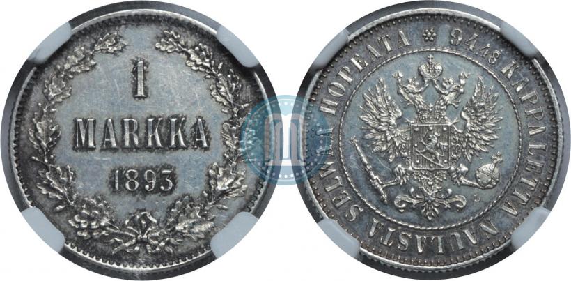 Picture 1 markka 1893 year L 