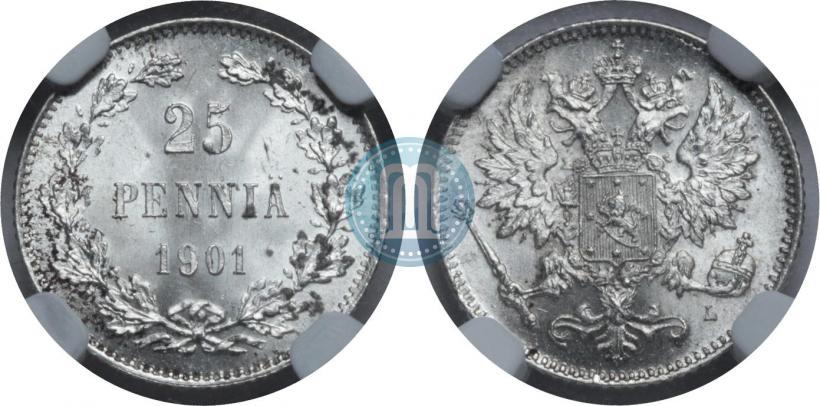 Picture 25 pennia 1901 year L 