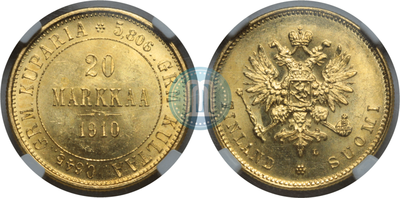 Picture 20 markkaa 1910 year L 