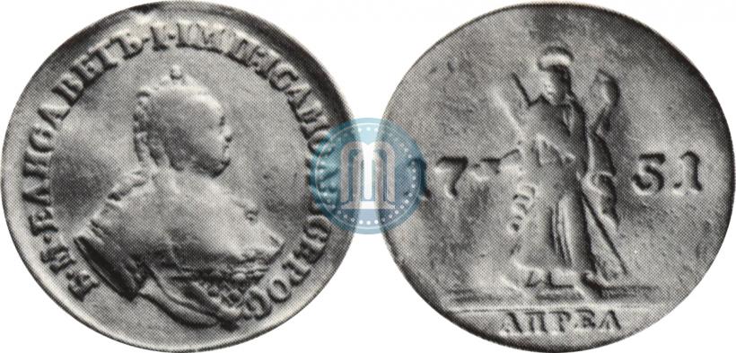 Picture 2 ducats 1751 year  "St. Andrew on the reverse"