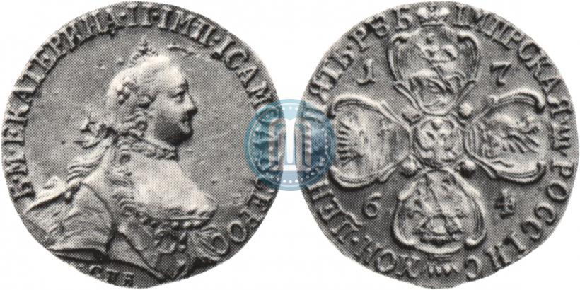 Фото 5 рублей 1764 года СПБ 