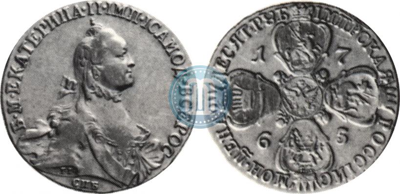 Picture 10 roubles 1765 year СПБ 