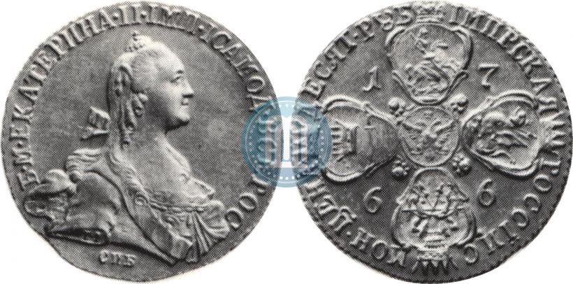 Picture 10 roubles 1766 year СПБ 