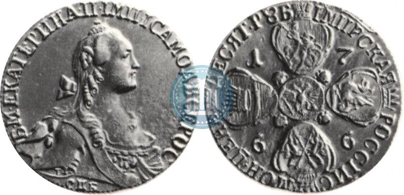 Picture 10 roubles 1766 year СПБ 