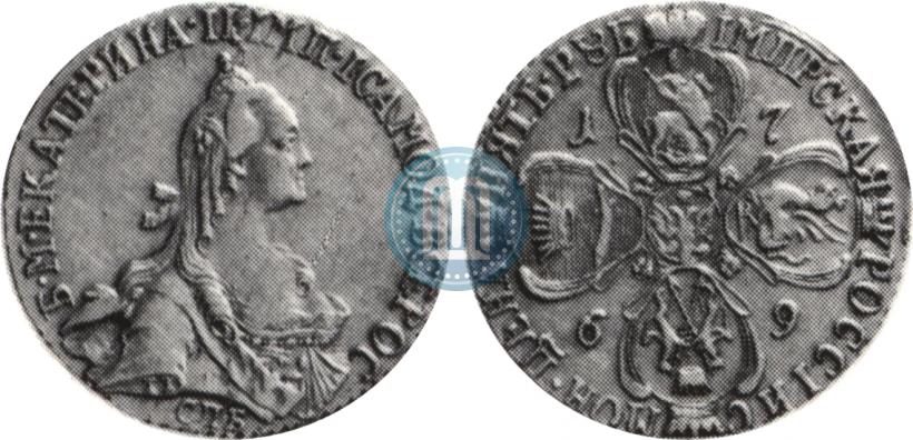 Фото 5 рублей 1769 года СПБ 