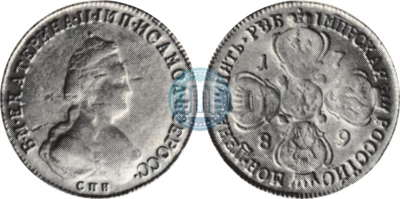 Picture 5 roubles 1789 year СПБ 