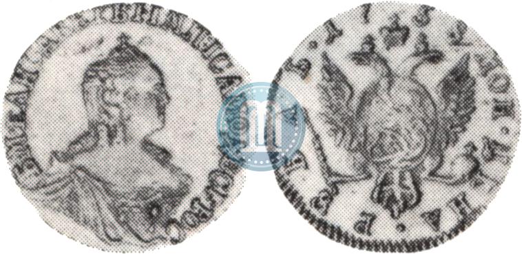 Picture 1 rouble 1758 year  