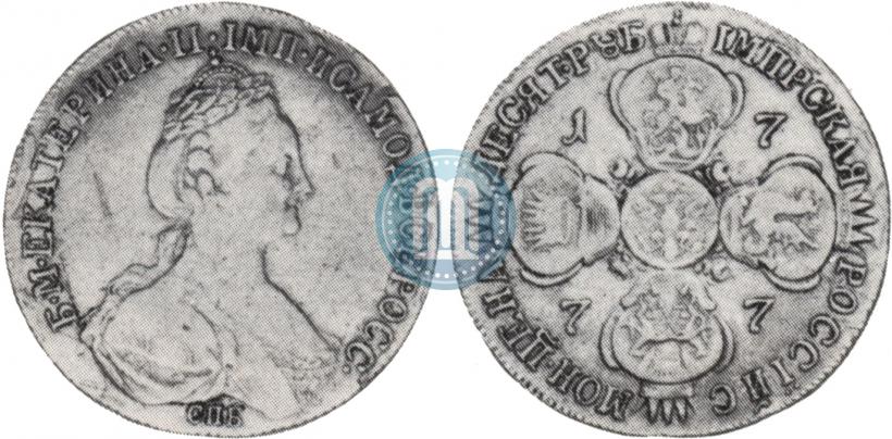 Picture 10 roubles 1777 year СПБ 