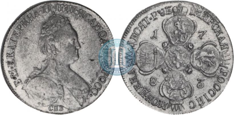 Picture 10 roubles 1783 year СПБ 