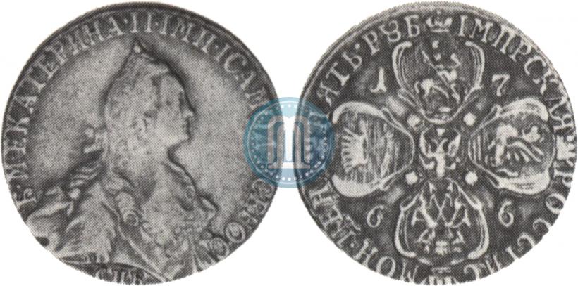 Picture 5 roubles 1766 year СПБ 