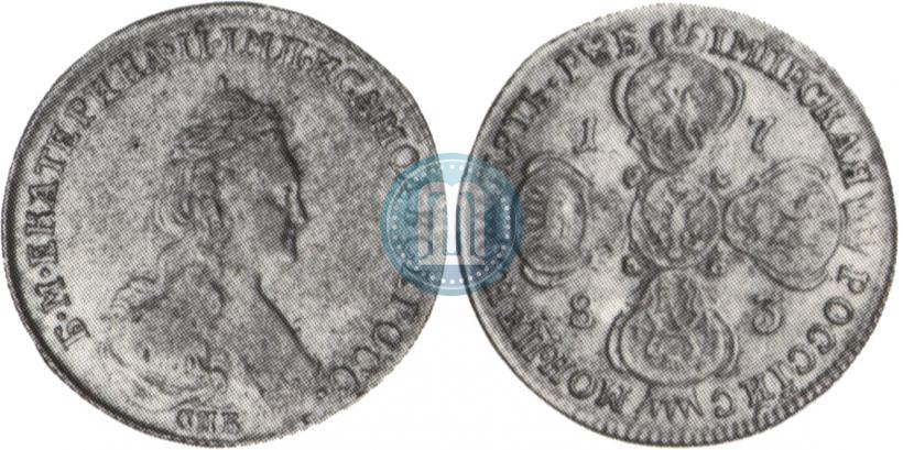 Фото 5 рублей 1785 года СПБ 
