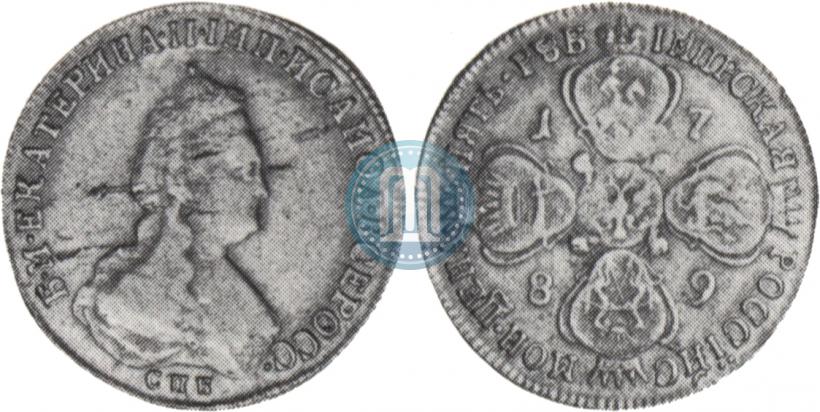Фото 5 рублей 1789 года СПБ 