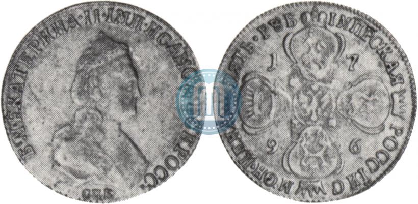 Фото 5 рублей 1796 года СПБ 