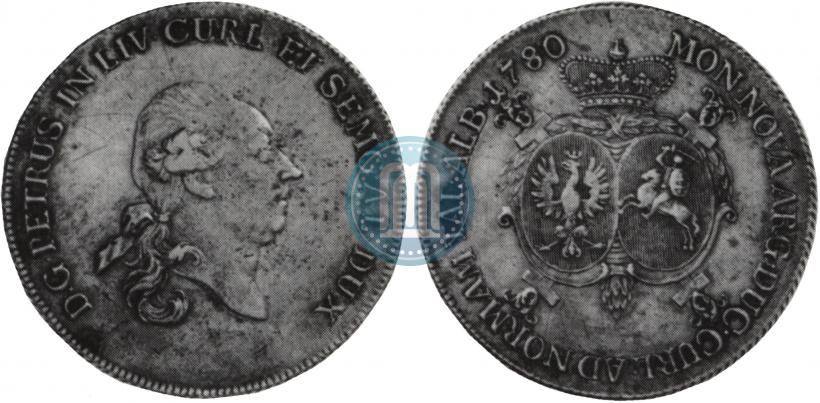 Picture Thaler 1780 year  "Peter von Biron. Courland"