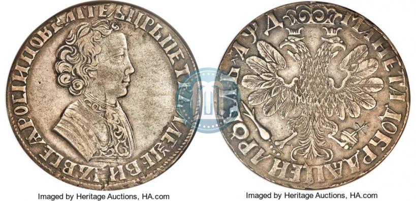 Picture 1 rouble 1704 year  