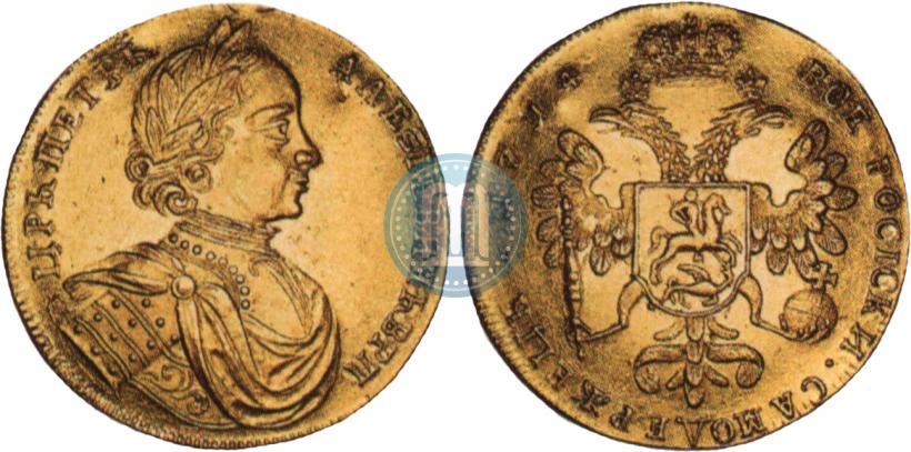Фото 2 червонца 1714 года  