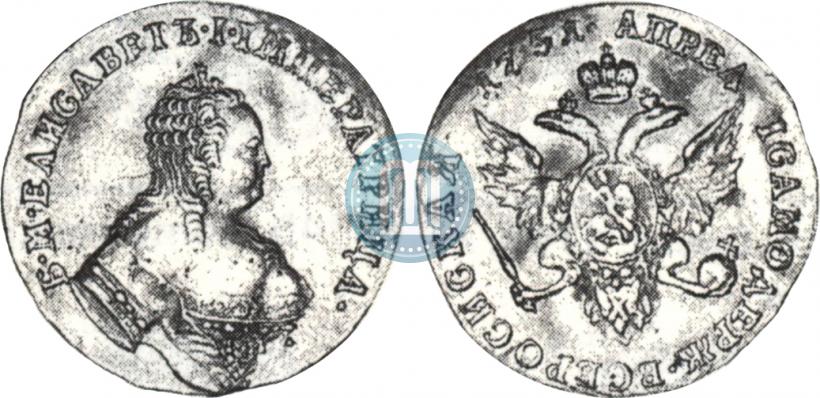 Фото 1 червонец 1751 года  "Орел на реверсе"