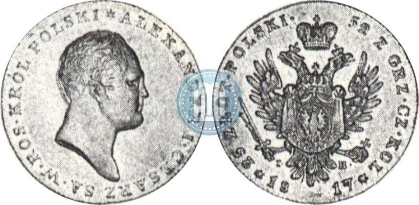 Фото 25 злотых 1817 года IB 