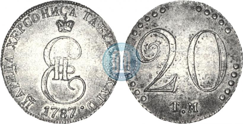 Picture 20 kopecks 1787 year ТМ 