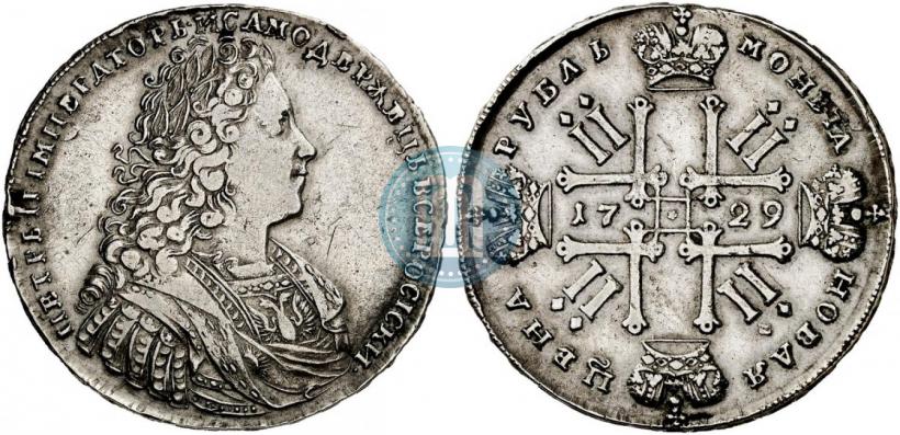 Picture 1 rouble 1729 year  "Type of 1728"