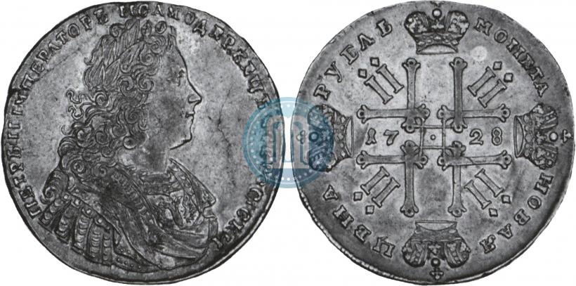 Picture 1 rouble 1728 year  "Type of 1728"