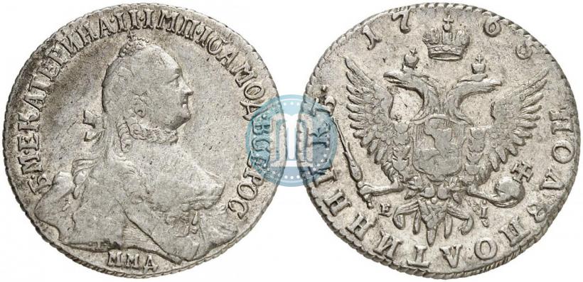 Фото Полуполтинник 1765 года ММД-EI-Т.I. 