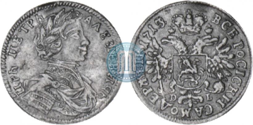 Picture 1 ducat 1713 year D-L 