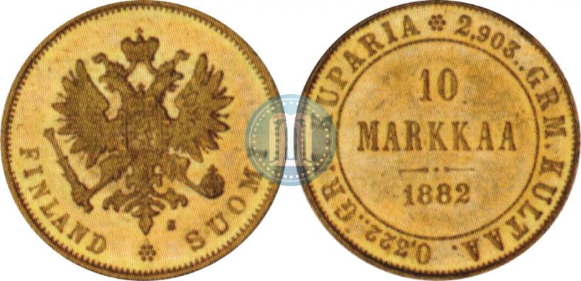 Picture 10 markkaa 1882 year S 