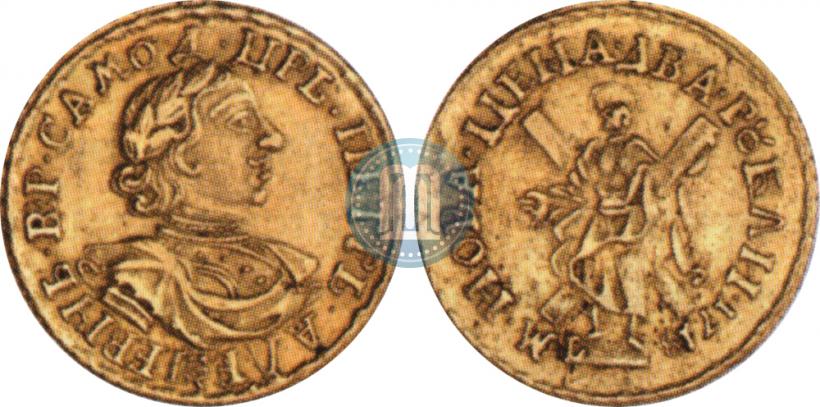 Picture 2 roubles 1718 year L 
