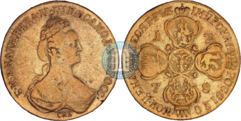 Picture 10 roubles 1778 year СПБ 