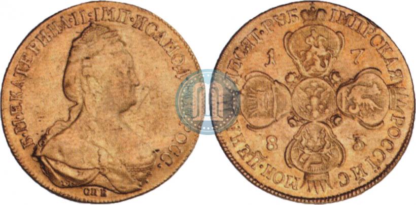Picture 10 roubles 1783 year СПБ 