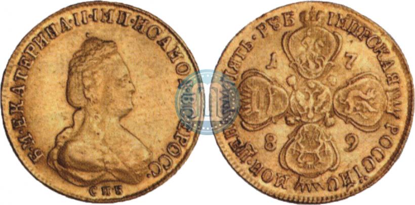 Фото 5 рублей 1789 года СПБ 