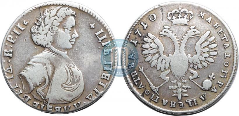 Picture Poltina 1710 year  "Portrait of 1707"