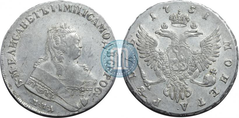 Picture 1 rouble 1751 year ММД 