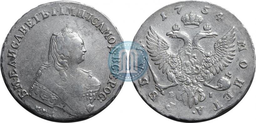 Picture 1 rouble 1754 year ММД-ЕI 