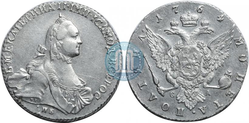 Фото Полтина 1764 года СПБ-СА 