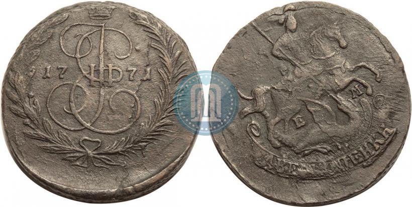 Picture 2 kopecks 1771 year ЕМ 