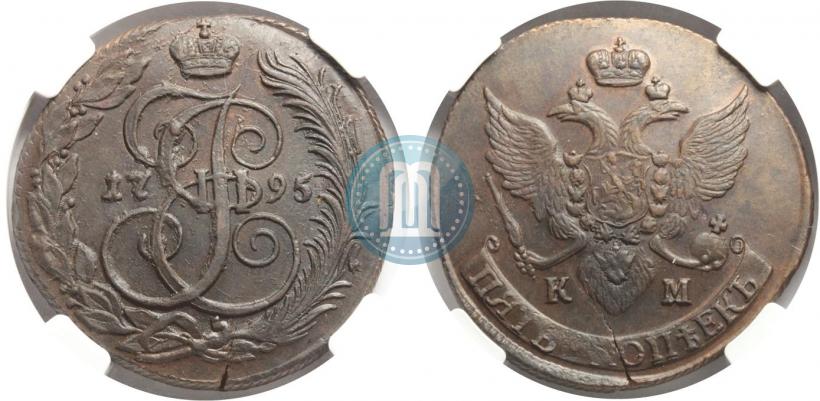 Picture 5 kopecks 1795 year КМ 