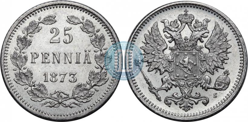 Фото 25 пенни 1872 года S 