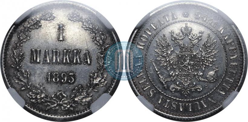 Picture 1 markka 1893 year L 